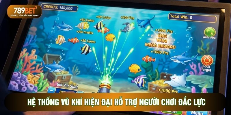 Hệ thống vũ khí hiện đại hỗ trợ người chơi đắc lực