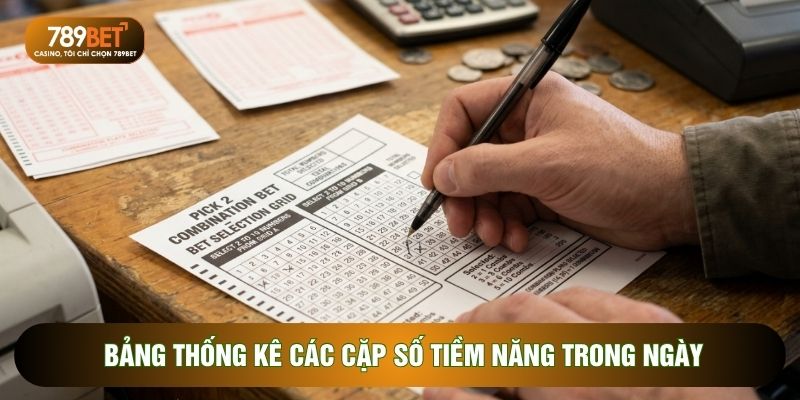 Bảng thống kê các cặp số tiềm năng trong ngày